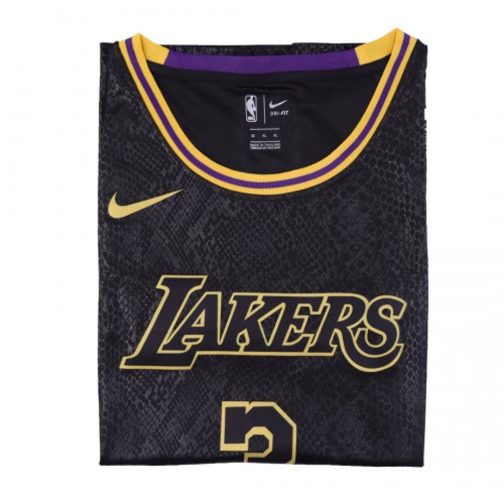 Men's Los Angeles Lakers Anthony Davis #3 Black Swingman Jersey - City Edition-Pro Kit Vault | Brand New 26/27 Sports Jerseys